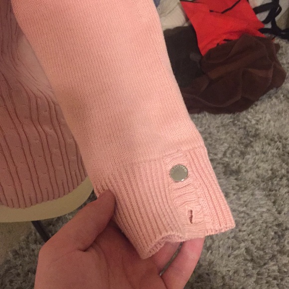 Liz Claiborne Pink Sweater Blouse - Picture 4 of 6